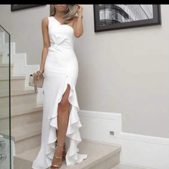 CBR White Maxi Dress - Picture 1 of 8